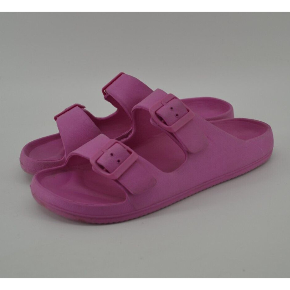 Capelli New York Bright Barbie Pink Foam Sandals Casual Comfort Summer Size 9